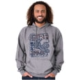 thumbnail image 1 of Smurf 80s Cartoon Kanji Cool Manga Hoodie Sweatshirt Women Men Brisco Brands S, 1 of 6