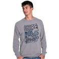 thumbnail image 1 of Smurf 80s Cartoon Kanji Cool Manga Long Sleeve TShirt Men Women Brisco Brands S, 1 of 6