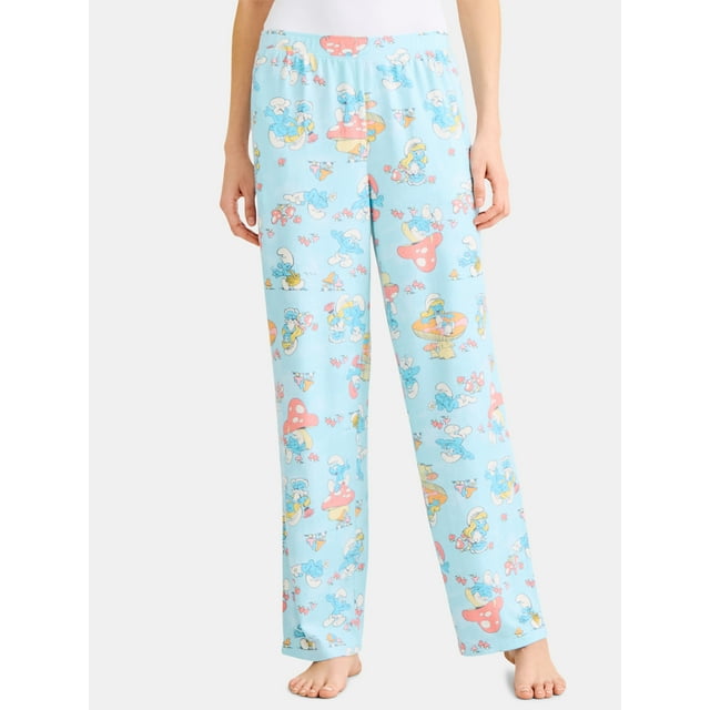Smurf Women’s and Women’s Plus Print Sleep Pants, Sizes XS-3X