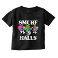 thumbnail image 1 of Smurf the Halls Christmas Presents Toddler Boy Girl T Shirt Infant Toddler Brisco Brands 7T, 1 of 5