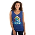 thumbnail image 1 of Smurfette Cartoon American Cutie USA Tank Top Tee Shirt Women Brisco Brands X, 1 of 6