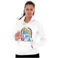 thumbnail image 1 of Smurfette Cartoon American Cutie USA Women Plus Size Hoodie Brisco Brands 4X, 1 of 4