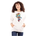 thumbnail image 1 of Smurfette Christmas Ms. Santa Claus Hoodie Sweatshirt Women Brisco Brands S, 1 of 1
