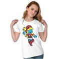 thumbnail image 1 of Smurfette Christmas Ms. Santa Claus Women's T Shirt Ladies Tee Brisco Brands S, 1 of 5