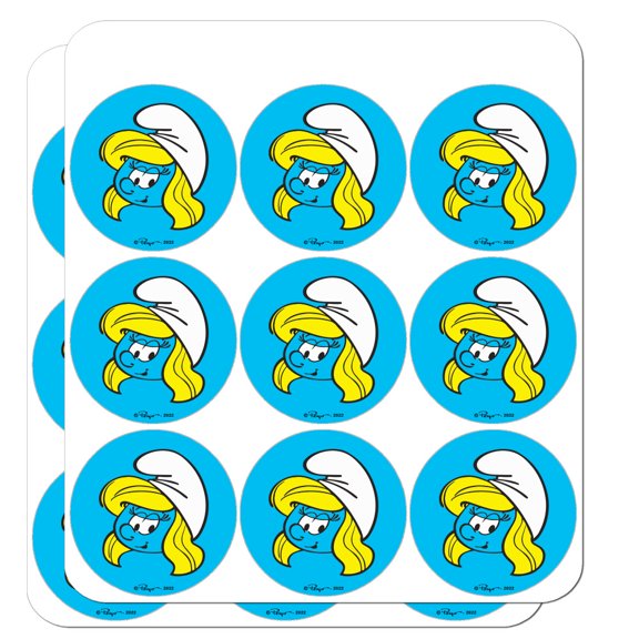 Smurfette Face Planner Calendar Scrapbooking Crafting Stickers