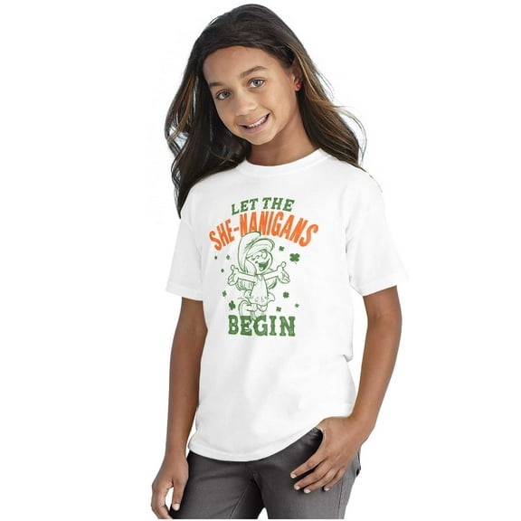 Smurfette Let The She-Nanigans Begin Girls Kids T Shirt Tees Teen Brisco Brands X