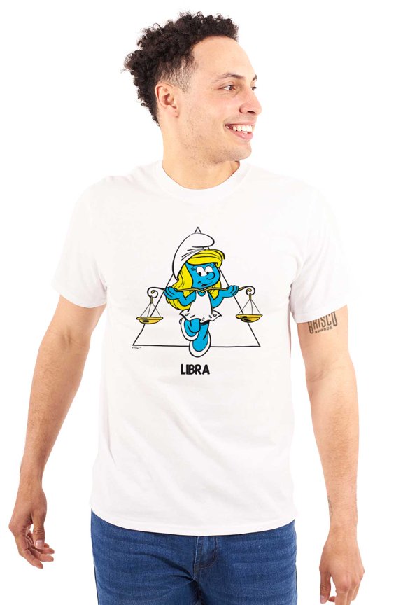 Smurfette Libra Scales Zodiac Sign Men's Graphic T Shirt Tees Brisco Brands M