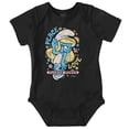 thumbnail image 1 of Smurfette Peace Love Flower Power Bodysuit Jumper Girls Infant Baby Brisco Brands NB, 1 of 6