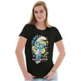 thumbnail image 1 of Smurfette Peace Love Flower Power Women's T Shirt Ladies Tee Brisco Brands S, 1 of 5