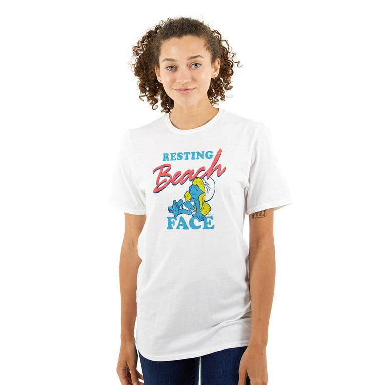 Womens Resting Beach Face T-Shirt For Women Womens Resting Beach Face T-Shirt For Women