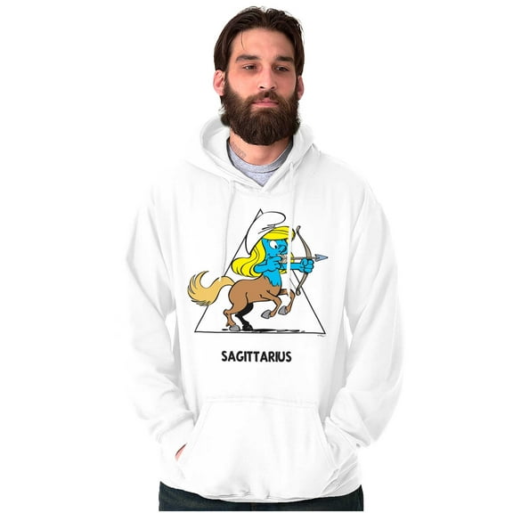 Smurfette Sagittarius Zodiac Sign Unisex Plus Size Hoodie Brisco Brands 5X
