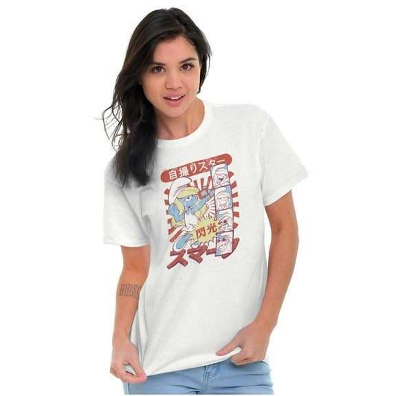 Smurfette Selfie Cute Smurf Fan Otaku Women's Graphic T Shirt Tees Brisco Brands S