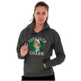 thumbnail image 1 of Smurfette St Paddys Good Luck Charm Hoodie Sweatshirt Women Brisco Brands 4X, 1 of 4