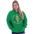 thumbnail image 1 of Smurfette St Paddys Luckiest Girl Women Plus Size Hoodie Brisco Brands 5X, 1 of 4