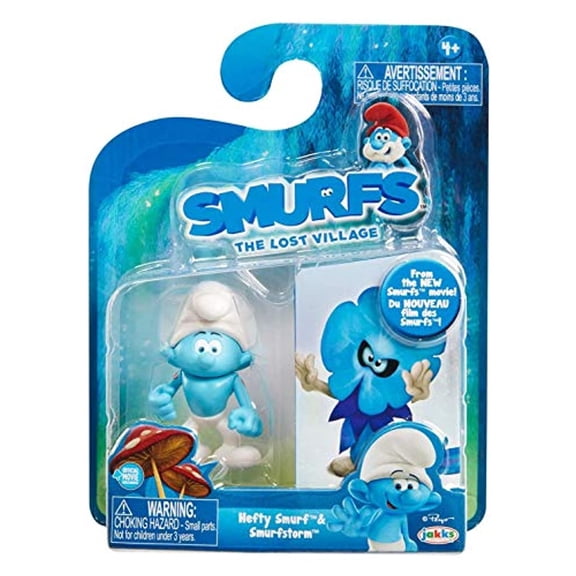 Smurfs 2.25" Figures, Hefty Smurf and Smurfstorm