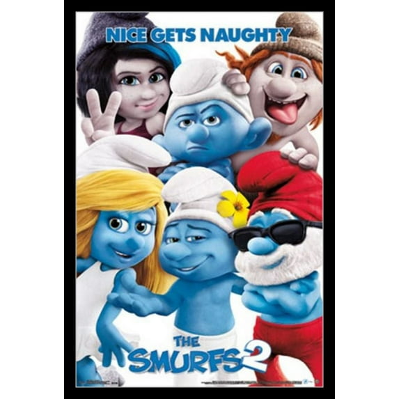 Smurfs 2 - nice gets naughty Laminated & Framed Poster Print (22 x 34)