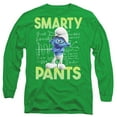 thumbnail image 1 of Smurfs Brainy Unisex Adult Long-Sleeve T Shirt,Brainy Kelly Green,3X-Large, 1 of 2