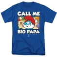 thumbnail image 1 of Smurfs Call Me Big Papa Unisex Adult T Shirt, 1 of 5