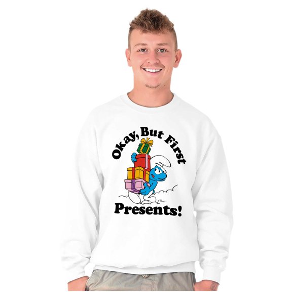 Smurfs Cartoon Christmas Presents Sweatshirt for Men or Women Brisco Brands X