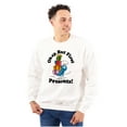 thumbnail image 1 of Smurfs Cartoon Christmas Presents Unisex Plus Size Sweatshirt Brisco Brands 3X, 1 of 5