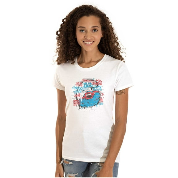 Smurfs Cartoon Hipster Sunglasses Women's T Shirt Ladies Tee Brisco Brands M