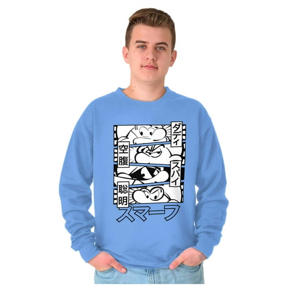 Smurfs Cartoon Manga Panel Aesthetic Unisex Plus Size Sweatshirt Brisco Brands 4X