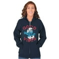 thumbnail image 1 of Smurfs Cartoon Positivity Quote Zip Up Hoodie Men's Women's Brisco Brands S, 1 of 6