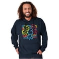 thumbnail image 1 of Smurfs Characters Retro 90s Graffiti Hoodie Sweatshirt Women Men Brisco Brands S, 1 of 6