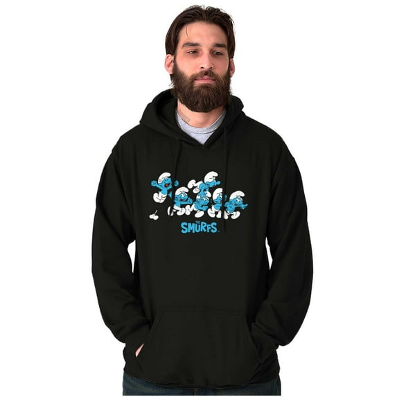 Smurfs Characters Retro Squad Goals Hoodie Sweatshirt Women Men Brisco Brands S