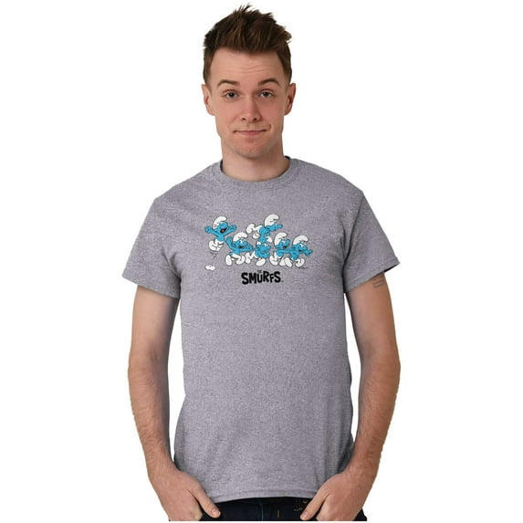 Smurfs Characters Retro Squad Goals Men's Graphic T Shirt Tees Brisco Brands M