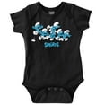 thumbnail image 1 of Smurfs Characters Retro Squad Goals Romper Boys or Girls Infant Baby Brisco Brands 12M, 1 of 6