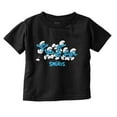 thumbnail image 1 of Smurfs Characters Retro Squad Goals Toddler Boy Girl T Shirt Infant Toddler Brisco Brands 12M, 1 of 6