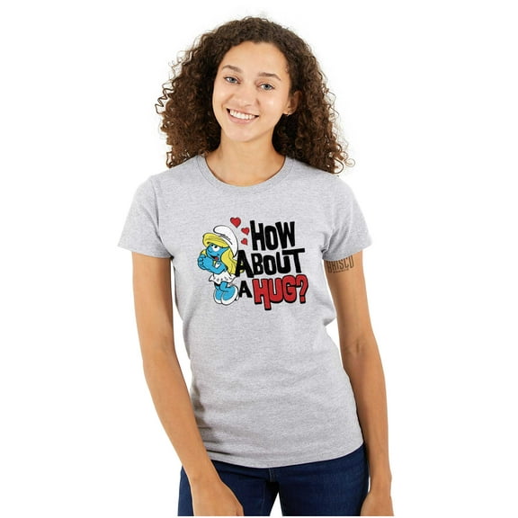 Smurfs Cute Smurfette How About a Hug Women's Plus Size Shirt Brisco Brands 2X