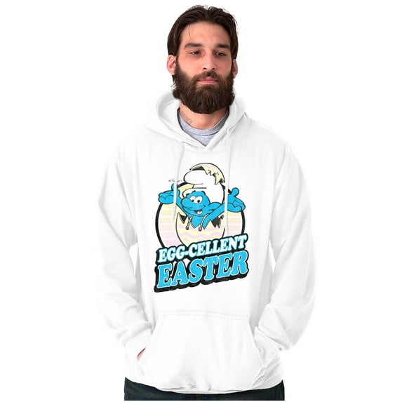 Smurfs Egg-Cellent Easter Egg Hunt Hoodie Sweatshirt Women Men Brisco Brands S