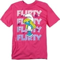 thumbnail image 1 of Smurfs T-Shirt Flirty Unisex Graphic Tee For Men & Women, 1 of 7