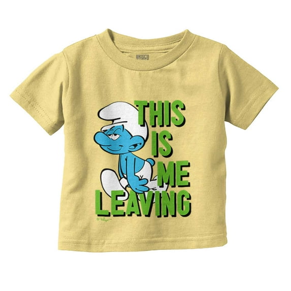 Smurfs Funny Attitude Don't Care Toddler Boy Girl T Shirt Infant Toddler Brisco Brands 12M