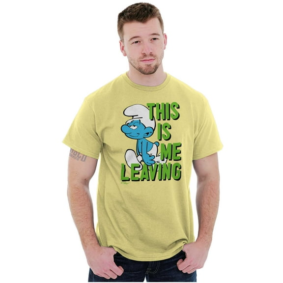 Smurfs Funny Attitude Don't Care Unisex Plus Size Graphic Tee Brisco Brands 3X