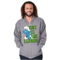 thumbnail image 1 of Smurfs Funny Attitude Don't Care Zip Up Hoodie Men's Women's Brisco Brands S, 1 of 6