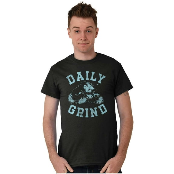 Smurfs Gargamel Daily Grind Ironic Men's Graphic T Shirt Tees Brisco Brands S
