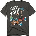 thumbnail image 1 of Smurfs T-Shirt Gargamel And Azrael Unisex Graphic Tee For Men & Women, 1 of 7