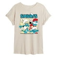 thumbnail image 1 of Smurfs - Grid - Women's Oversized Graphic T-Shirt, 1 of 4