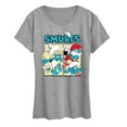 thumbnail image 1 of Smurfs - Grid - Women's Short Sleeve Graphic T-Shirt, 1 of 4