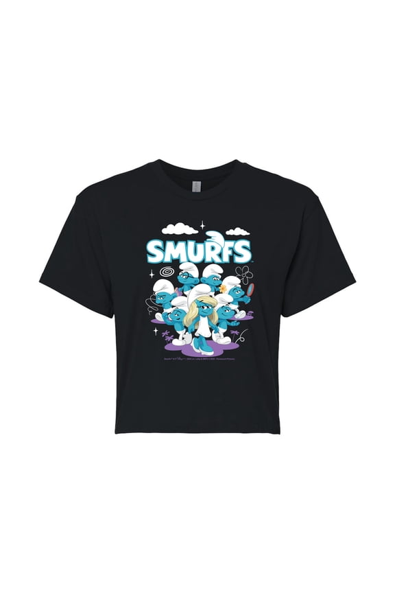 - Group Logo - Juniors Cropped Graphic T-Shirt