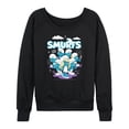 thumbnail image 1 of Smurfs - Group Logo - Women's French Terry Long Sleeve Shirt, 1 of 4