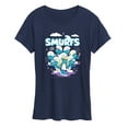 thumbnail image 1 of Smurfs - Group Logo - Women's Short Sleeve Graphic T-Shirt, 1 of 4
