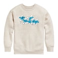 thumbnail image 1 of Smurfs - Happy Group - Youth Boys Crew Fleece Sweatshirt, 1 of 4