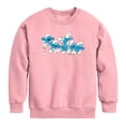 thumbnail image 1 of Smurfs - Happy Group - Youth Boys Crew Fleece Sweatshirt, 1 of 3