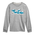 thumbnail image 1 of Smurfs - Happy Group Boys' Long Sleeve Graphic T-Shirt, 1 of 4