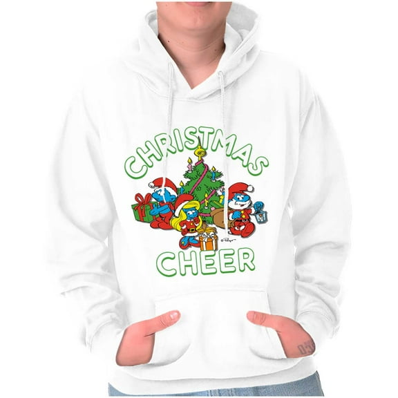 Smurfs Holiday Christmas Cheer Hoodie Sweatshirt Women Men Brisco Brands M