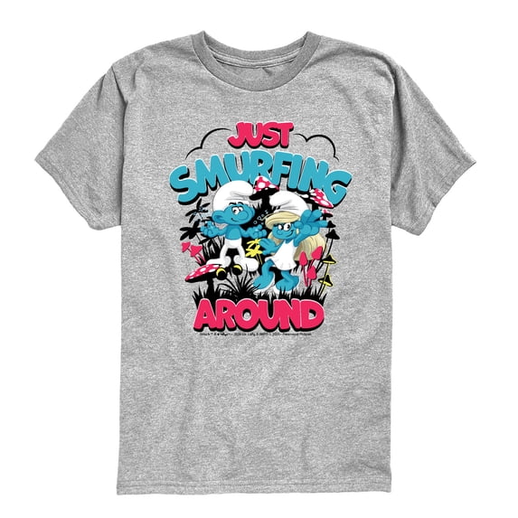 Smurfs - Just Smurfing Around - Kids Youth Short Sleeve Tee